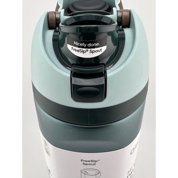 Owala HOLIDAY EDITION 24 oz FreeSip Water Bottle, METALLIC WINTERGREEN GREEN - Picture 6 of 7